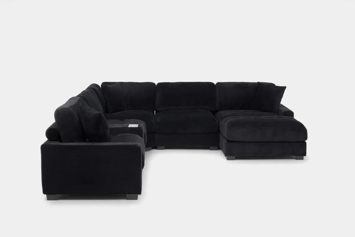 CUDDLE003:Cuddle Cloud 6 Piece Chaise Se, Side