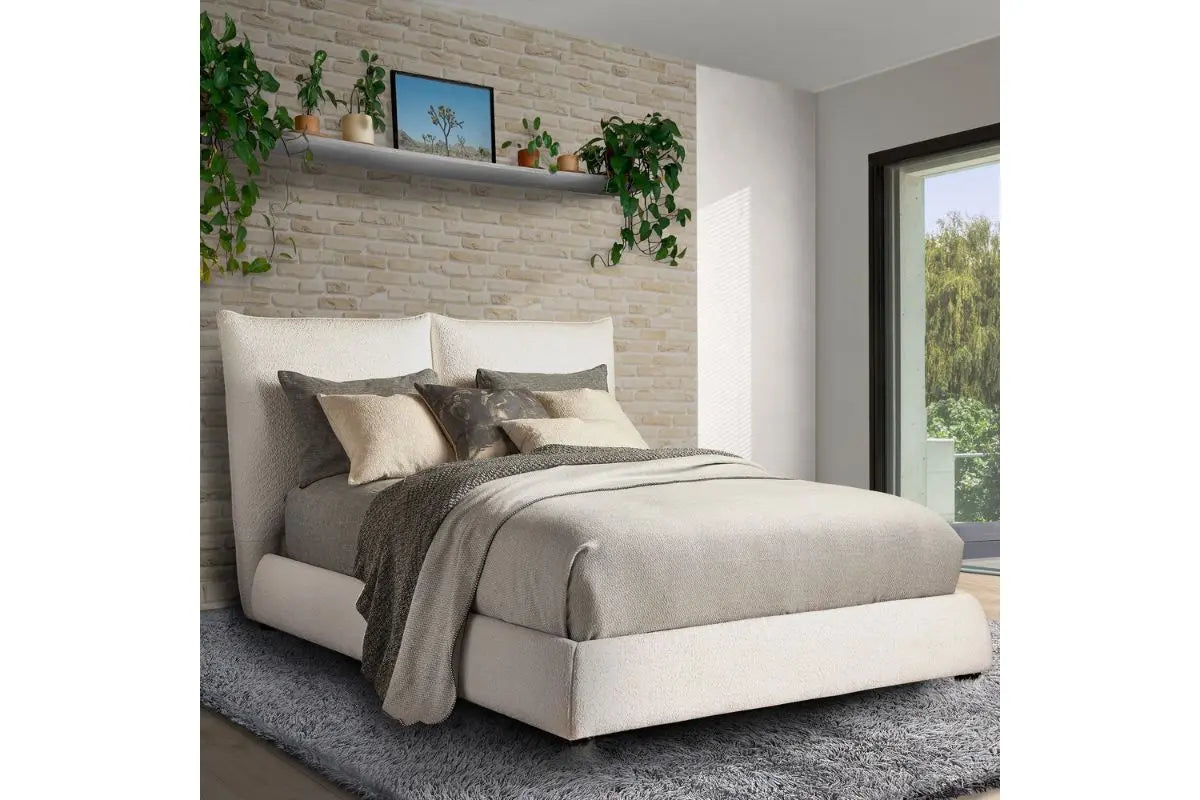 CUMULUS01:Cumulus Upholstered Bed, Styled