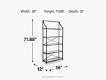 889937365:Dakerwell Bookcase,