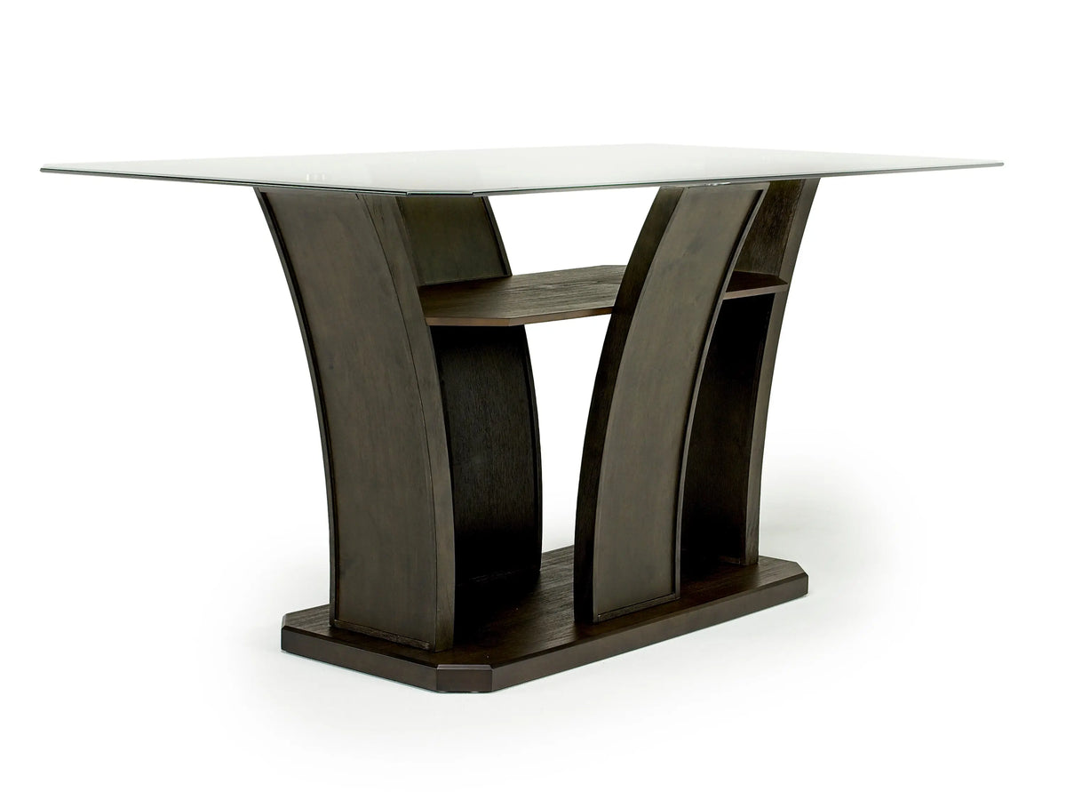 540433513:Dapper Counter Height Dining Table & 4 Stools in Brown, Image 2