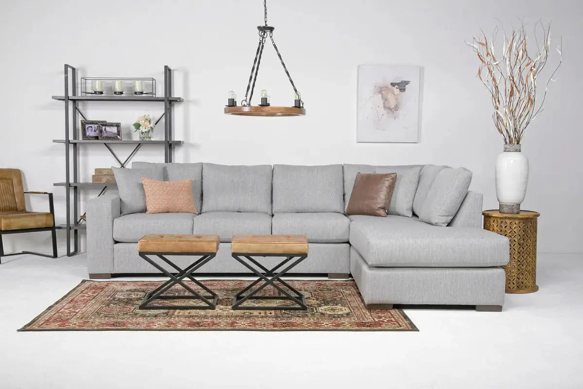 DENNON002:Dennon Sofa Chaise Sectional, 