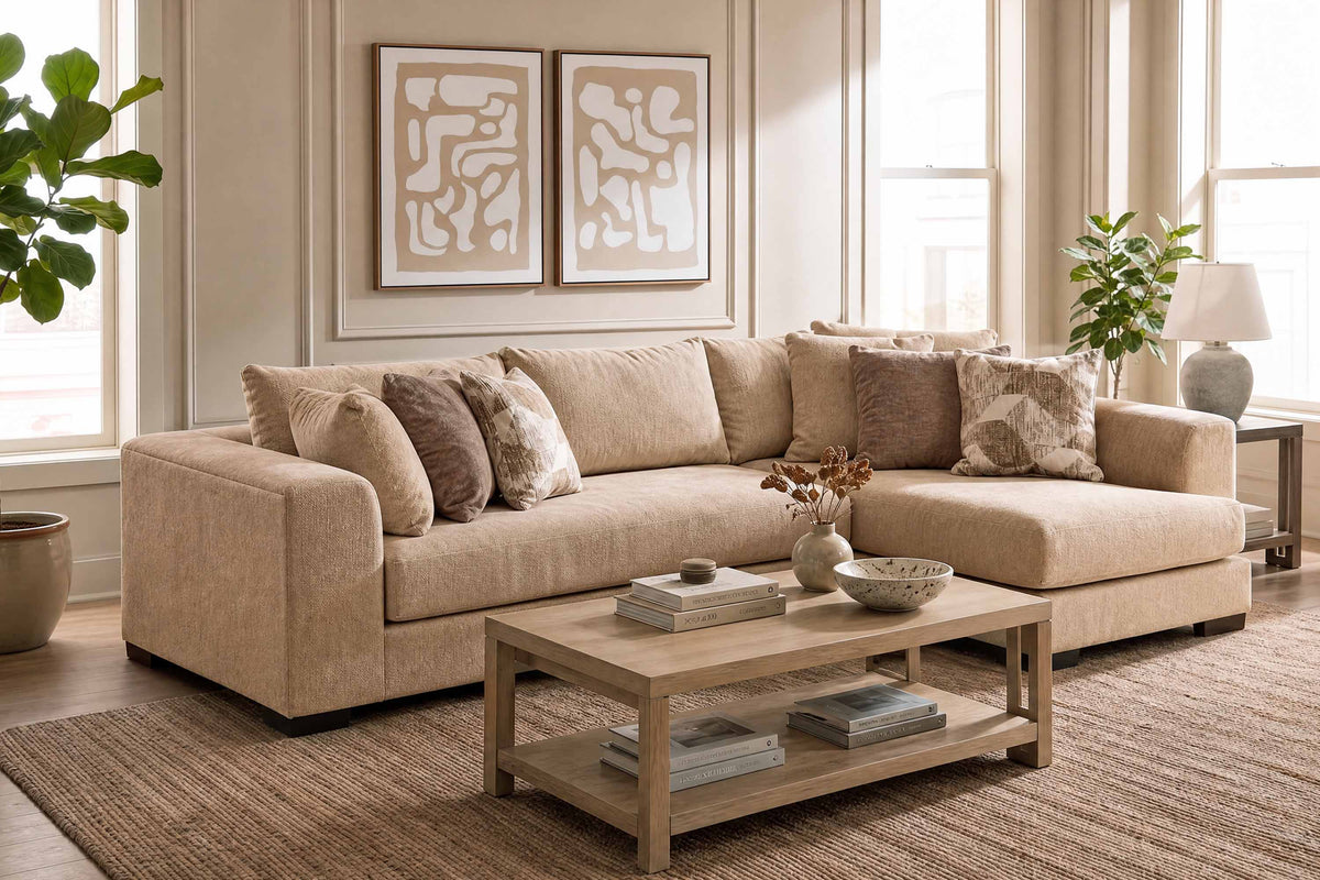 DEXTER001:Dexter Sofa Chaise Sectional, Angled