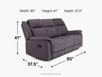 375041300:Diamond Reclining Sofa,
