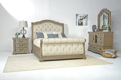 DURANGO63:Durango Sleigh Bed & Dresser &, Styled