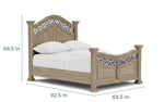 280383295:Durango Panel Bed,