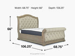 359830278:Durango Upholstered Sleigh Bed,