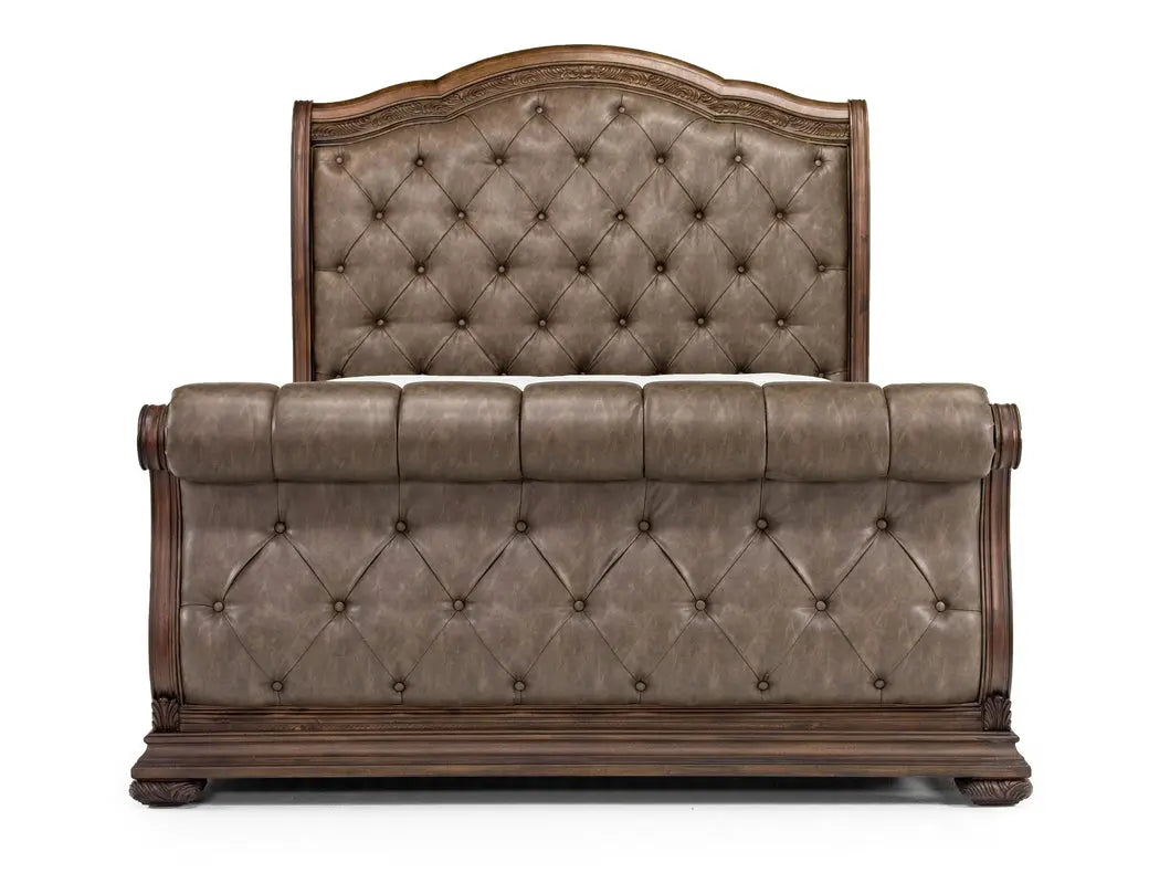 DURANGO72:Durango Sleigh Bed & Dresser &, Front