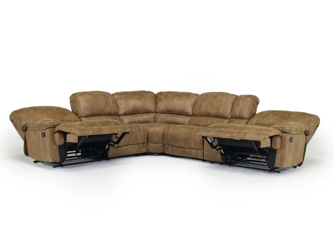 AZULNEW00:Dusty 6 Piece Reclining Sectio, Open