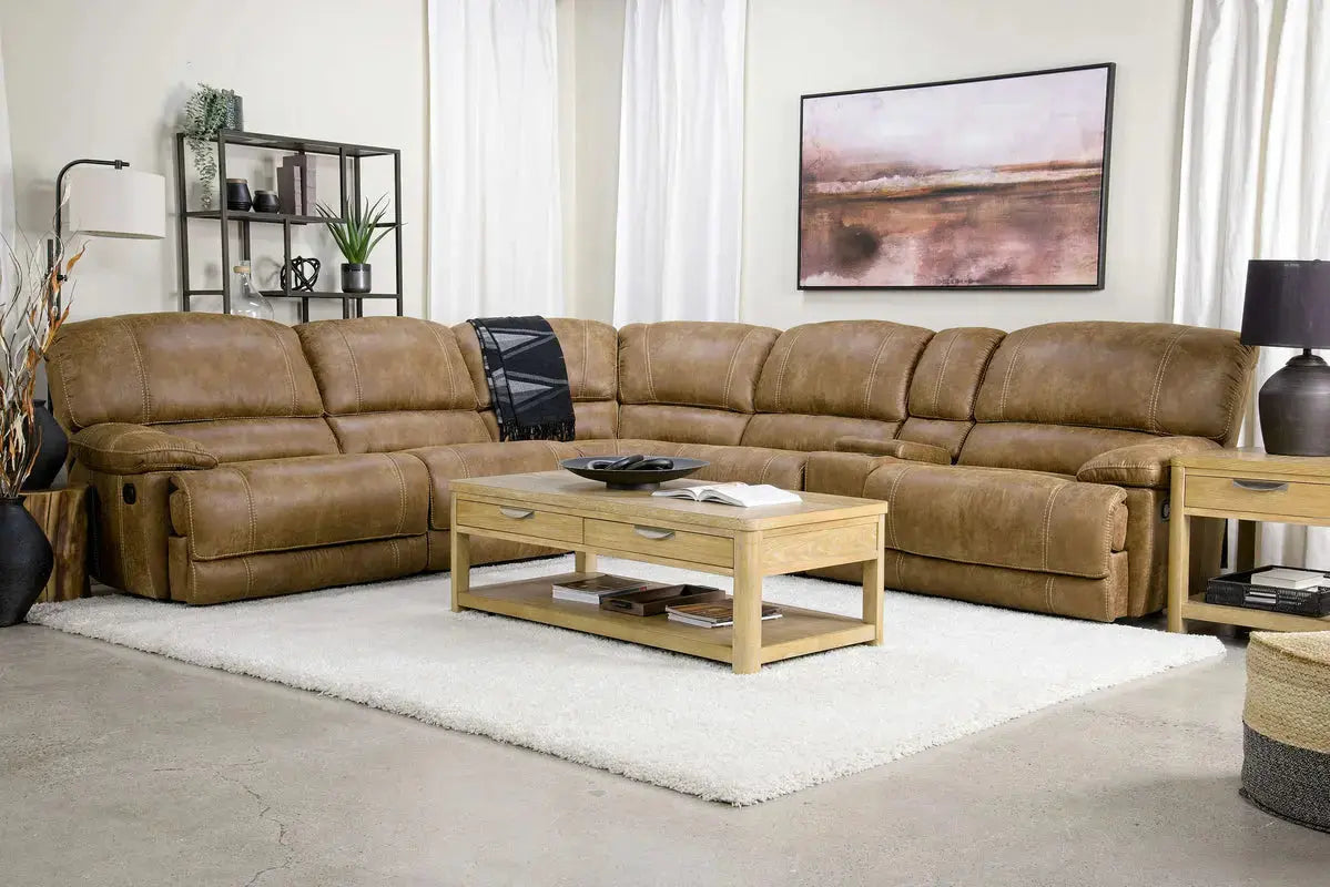 AZULNEW00:Dusty 6 Piece Reclining Sectio, Styled