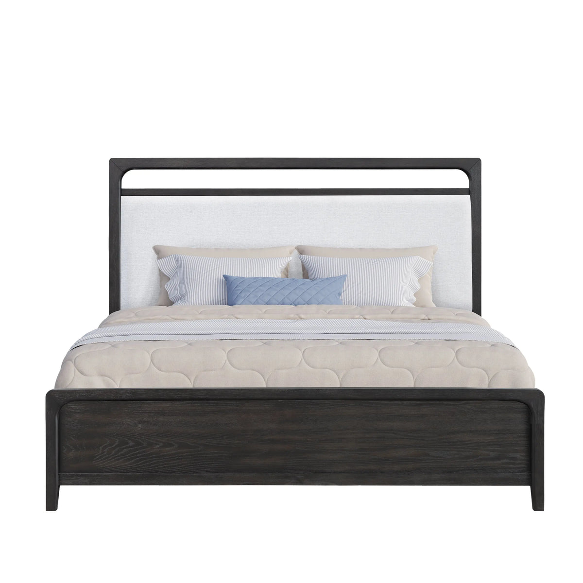 EASTON103:Easton Upholstered Bed & Dress,