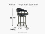 367329333:Edy Counter Height Stool,