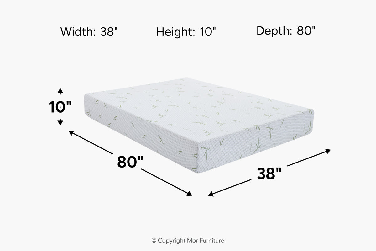 393569842:Egohome Green 10 Inch Mattress,