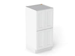016015339:Elegant 4-Door Pantry Cabinet, AngledAngle