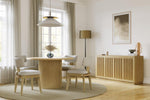 ELLINGT55:Ellington Round Dining Table & 4 Chairs, Styled