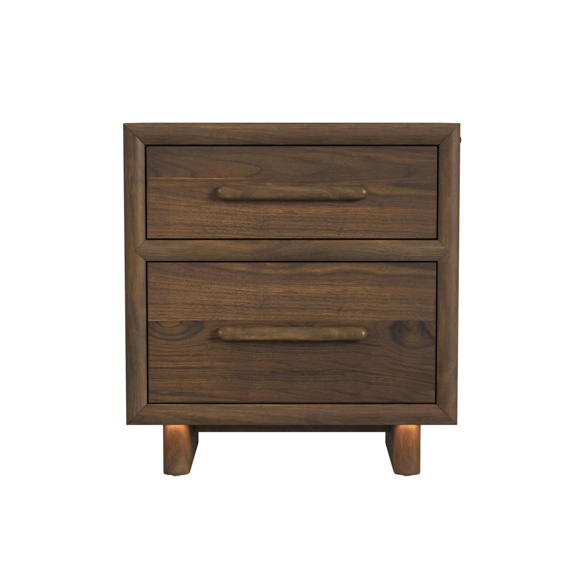 ELM000003:Elm Upholstered Bed With Light, Front