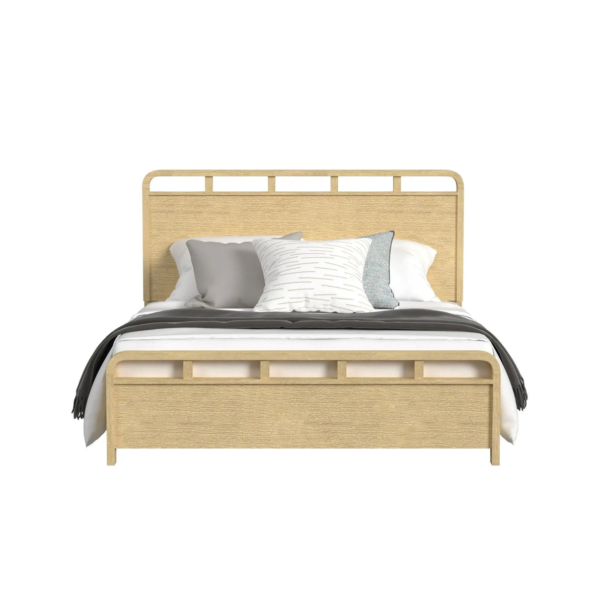 EMBER0105:Emberly Panel Bed, Front