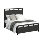 EMBER0012:Emberly Panel Bed, Angled