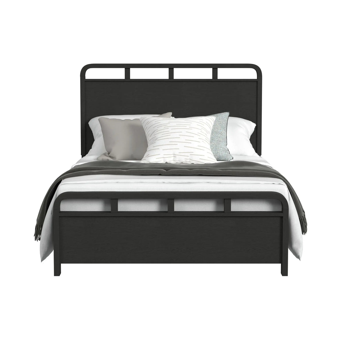 EMBER0013:Emberly Panel Bed & Dresser & , Front