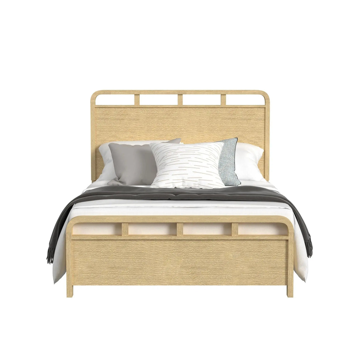 EMBER0112:Emberly Panel Bed & Dresser & , Front