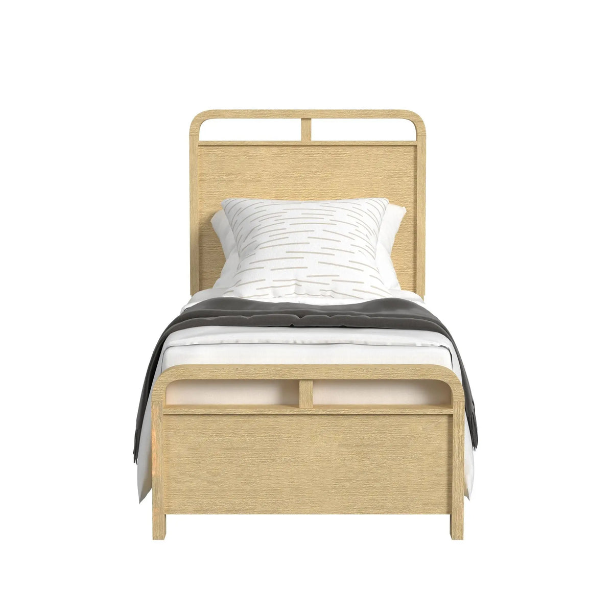 EMBER0114:Emberly Panel Bed, Front