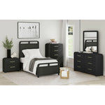 EMBER0014:Emberly Panel Bed, Styled