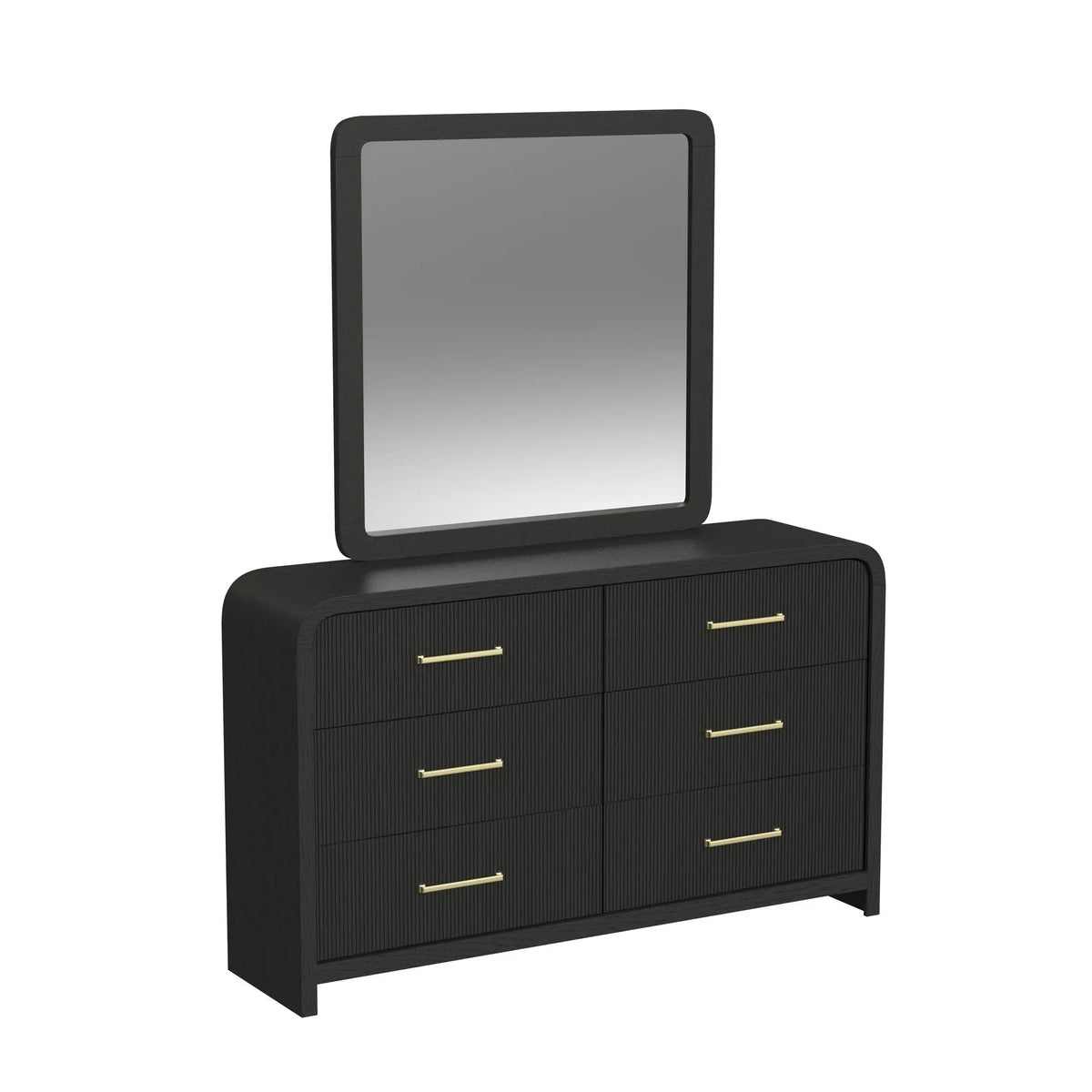 EMBER0004:Emberly Panel Bed & Dresser & , Angled