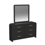 EMBER0007:Emberly Panel Bed & Dresser & , Angled
