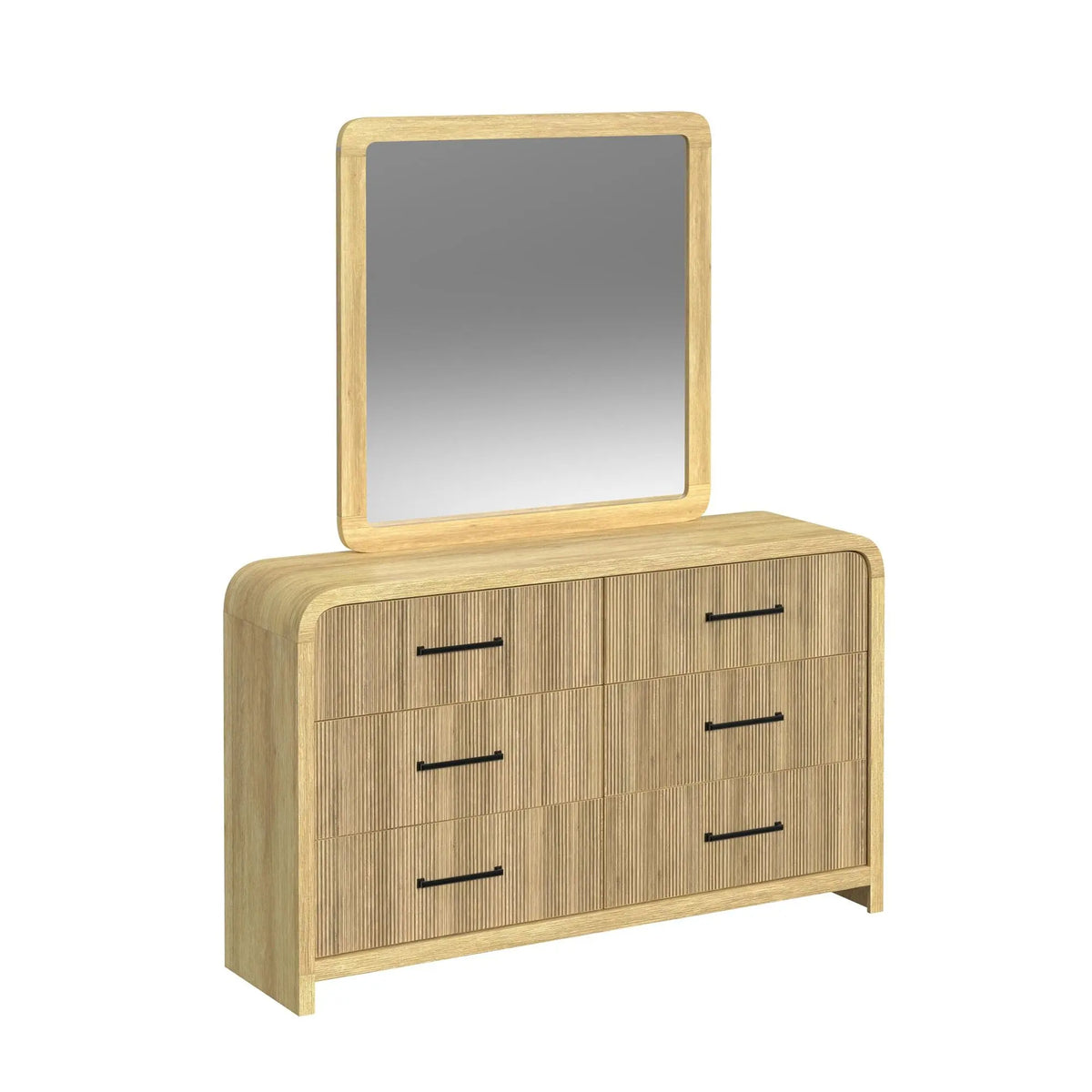 EMBER0107:Emberly Panel Bed & Dresser & , Angled
