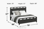 EMBER0005:Emberly Panel Bed,