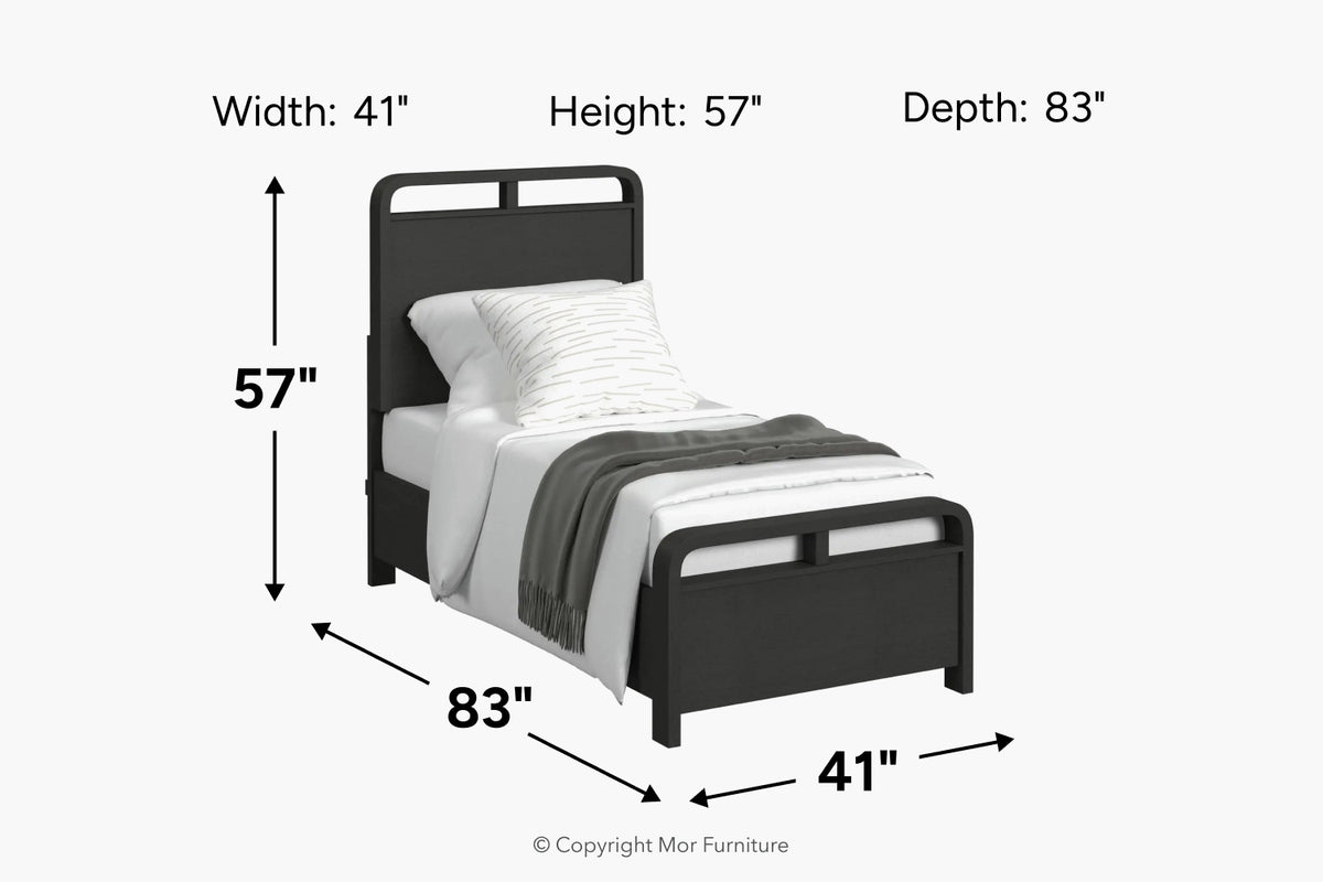 EMBER0014:Emberly Panel Bed,