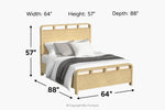 EMBER0100:Emberly Panel Bed,