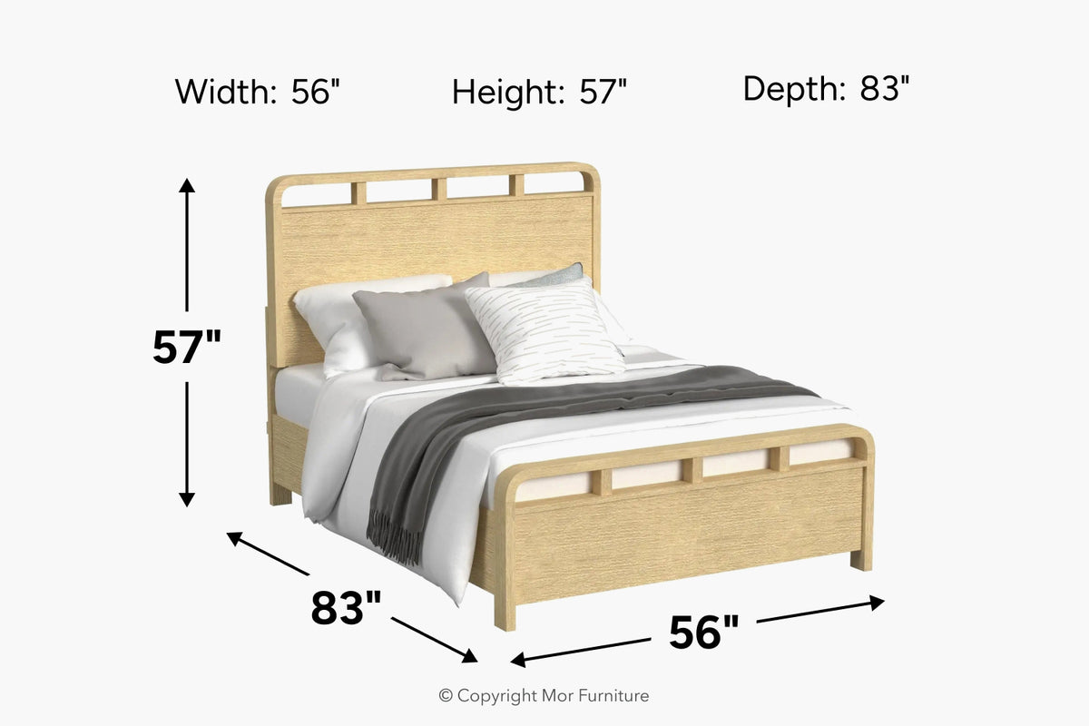 EMBER0110:Emberly Panel Bed,