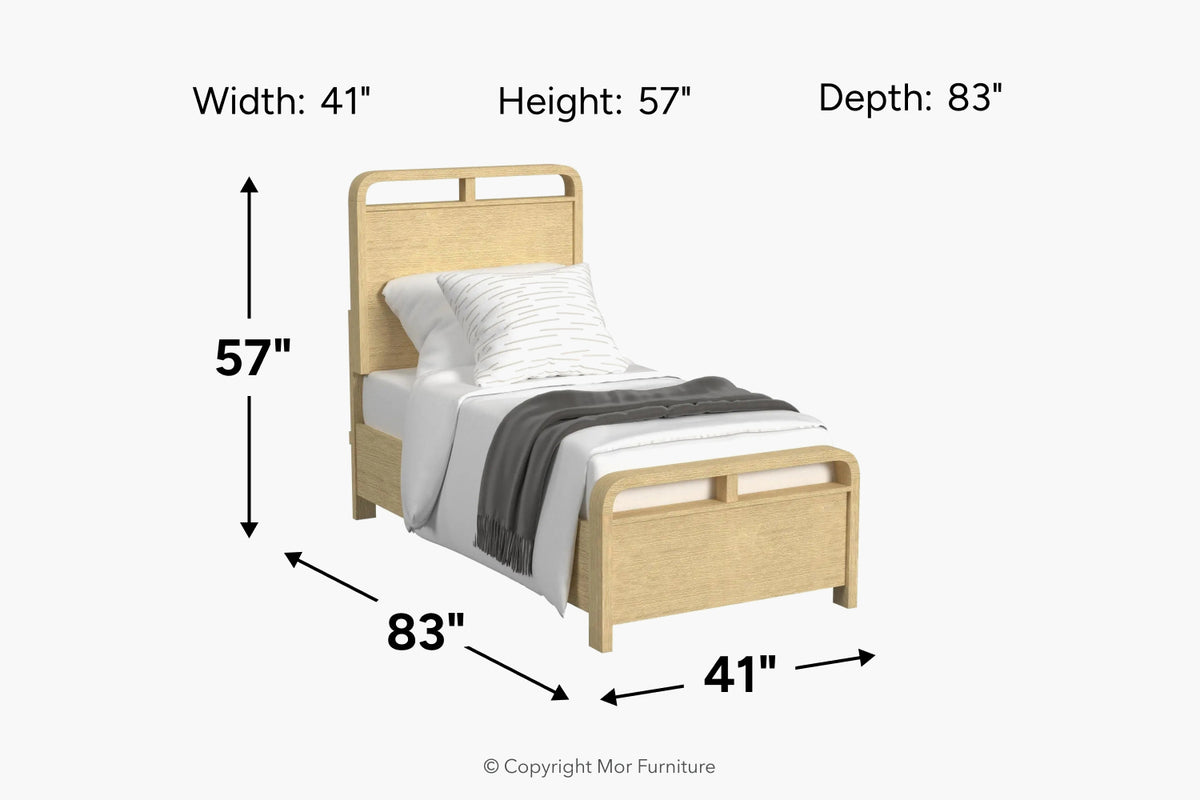 EMBER0114:Emberly Panel Bed,