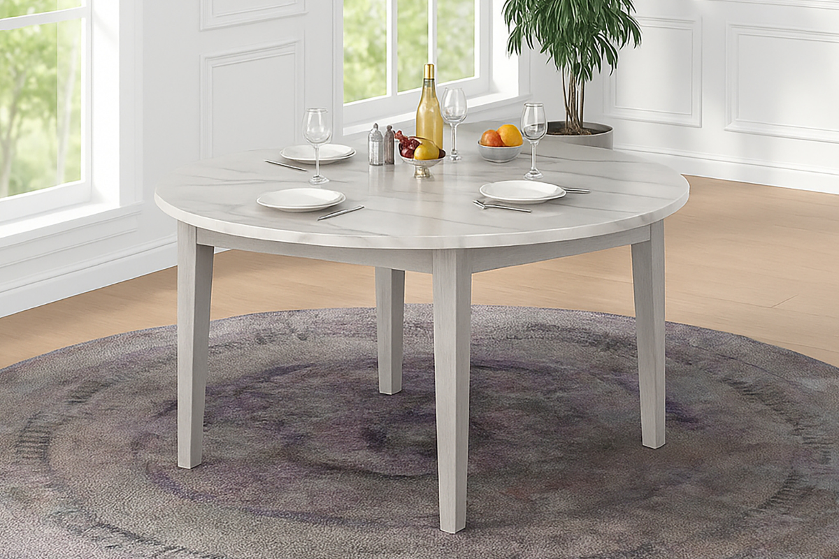 ESSENCE05:Essence Round Dining Table & 4 Chairs, Styled