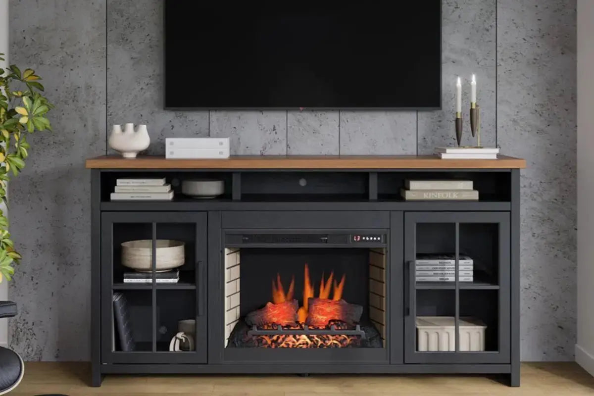 495953953:Essex Fireplace Console, Styled