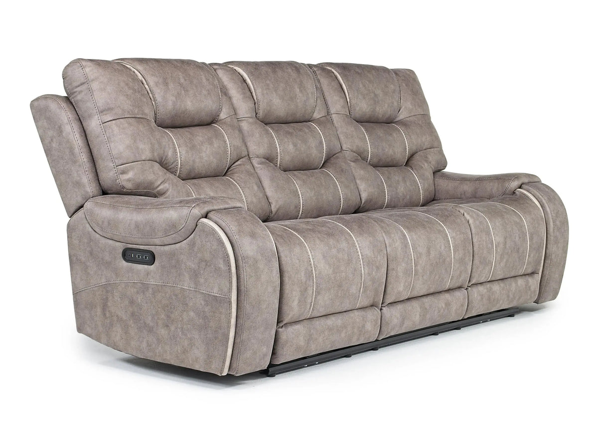 613334536:Estilo 2 Power Sofa in Gray, Image 1