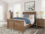 FEDDIN031:Feddinger Sleigh Bed, Styled