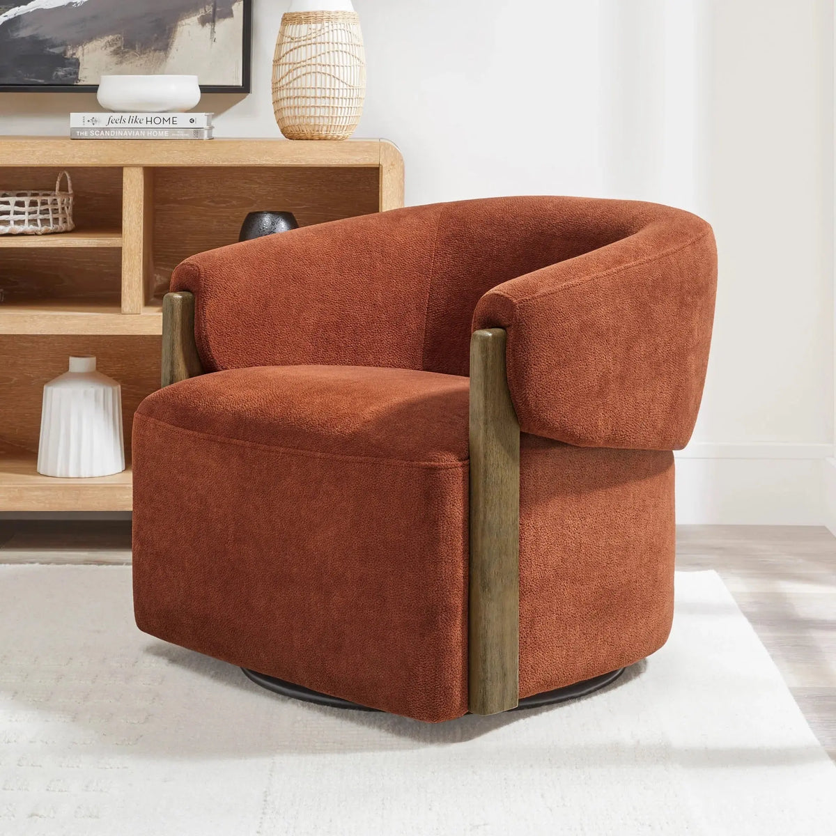 643869102:Finley Swivel Chair, Styled