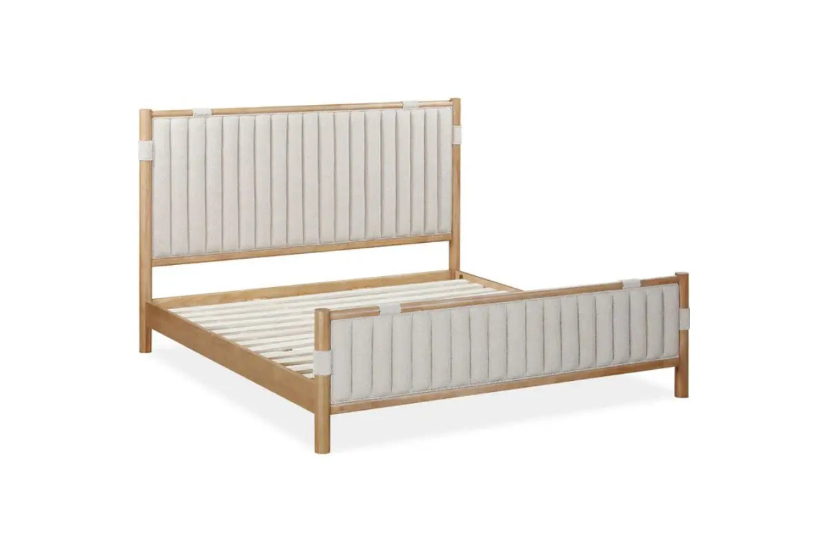 FURANO022:Furano Upholstered Panel Bed, Angle