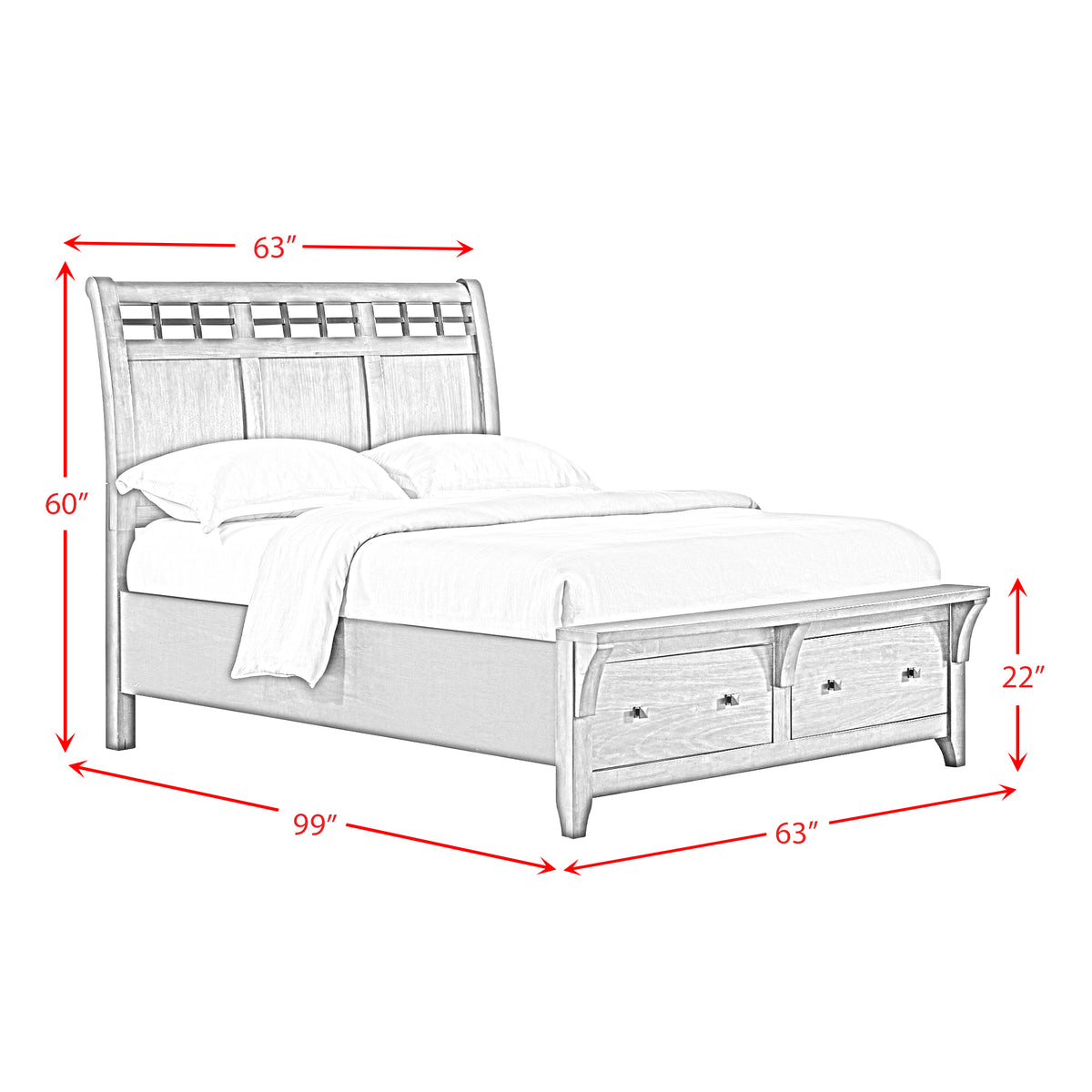 GAGE00000:Gage Storage Bed,