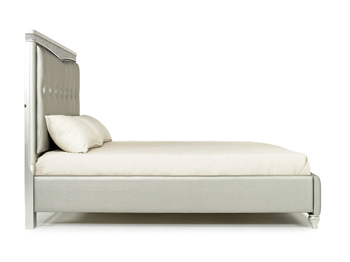 923328522:Glendale Panel Bed in Platinum, Eastern King, Image 3