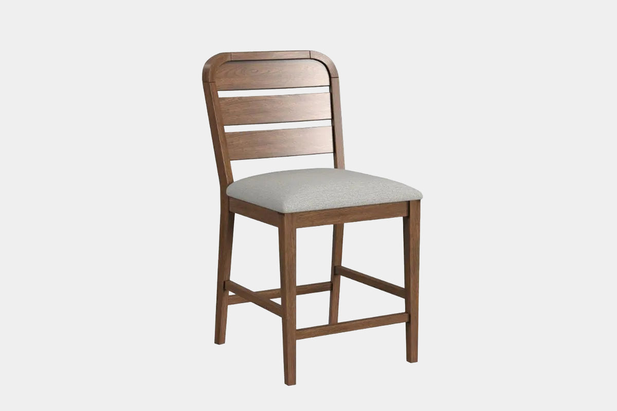 GLINDA011:Glinda Counter Height Dining Table & 6 Stools, Angled