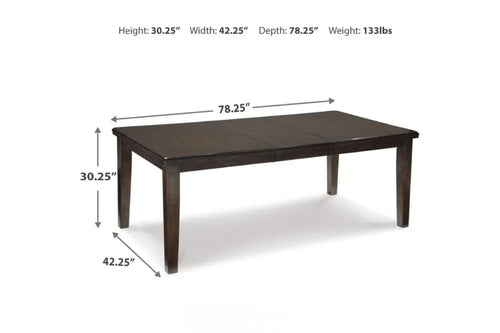 HADDIGN02:Haddigan Dining Table & 4 Chai,
