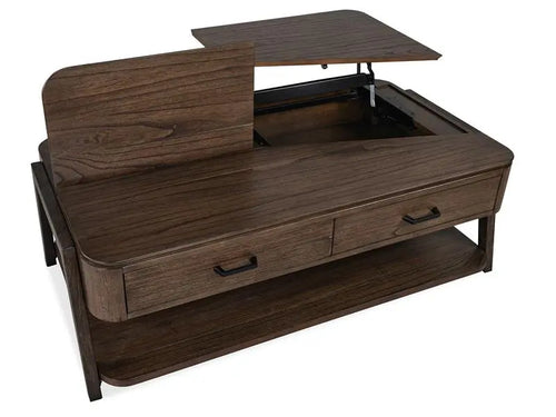 880276138:Hallie Lift Top Coffee Table, Open