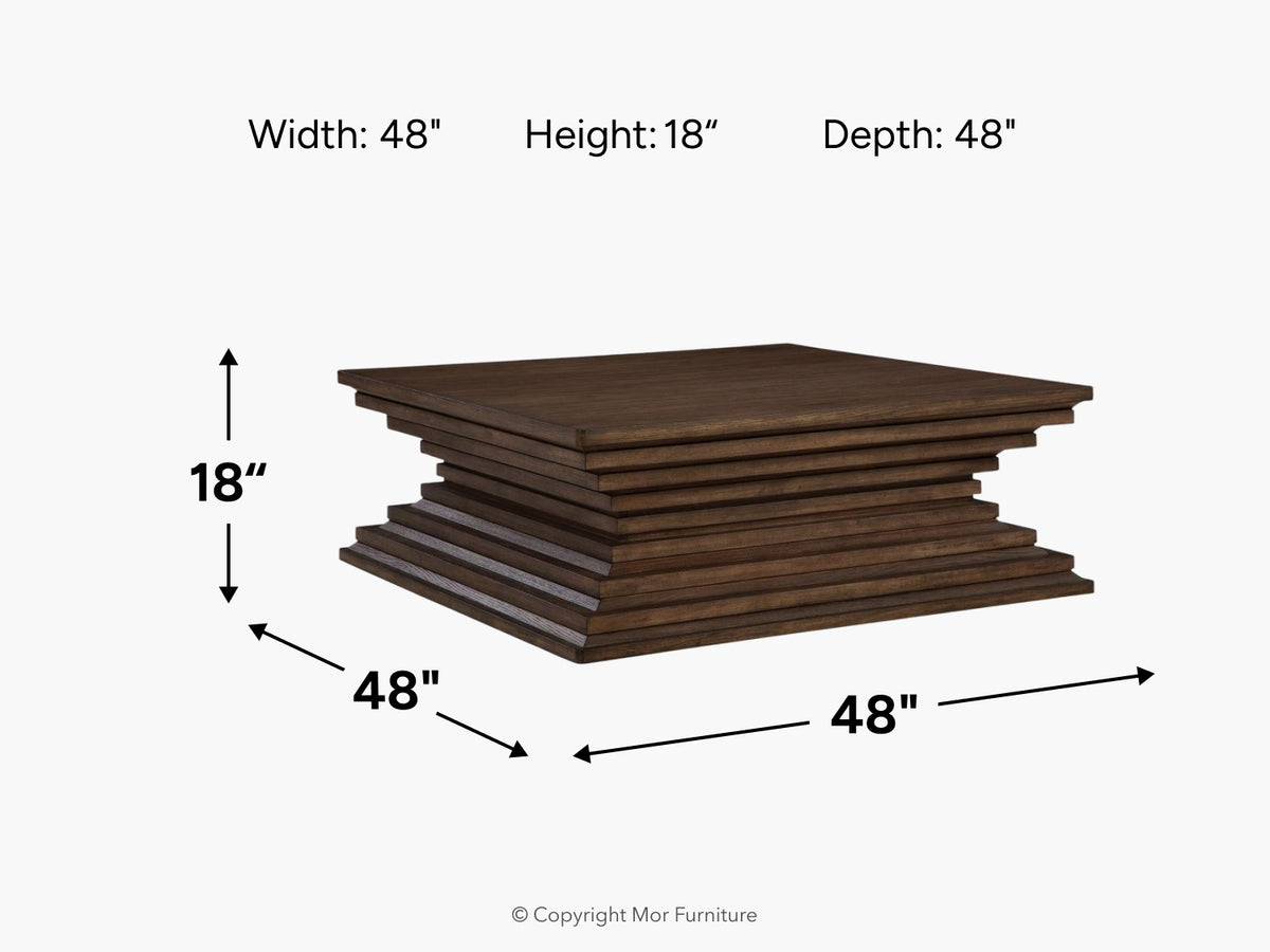 228637879:Hannadream Square Coffee Table,