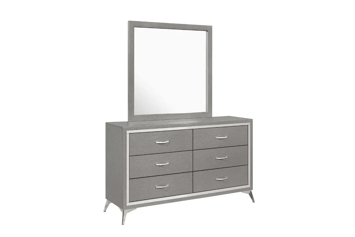 HUXLEY013:Huxley Panel Bed & Dresser & M,