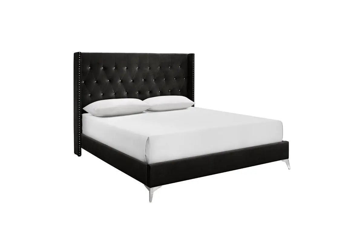 HUXLEY007:Huxley Panel Bed & Dresser & M,