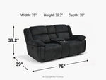 715919685:Jayne Power Console Loveseat,