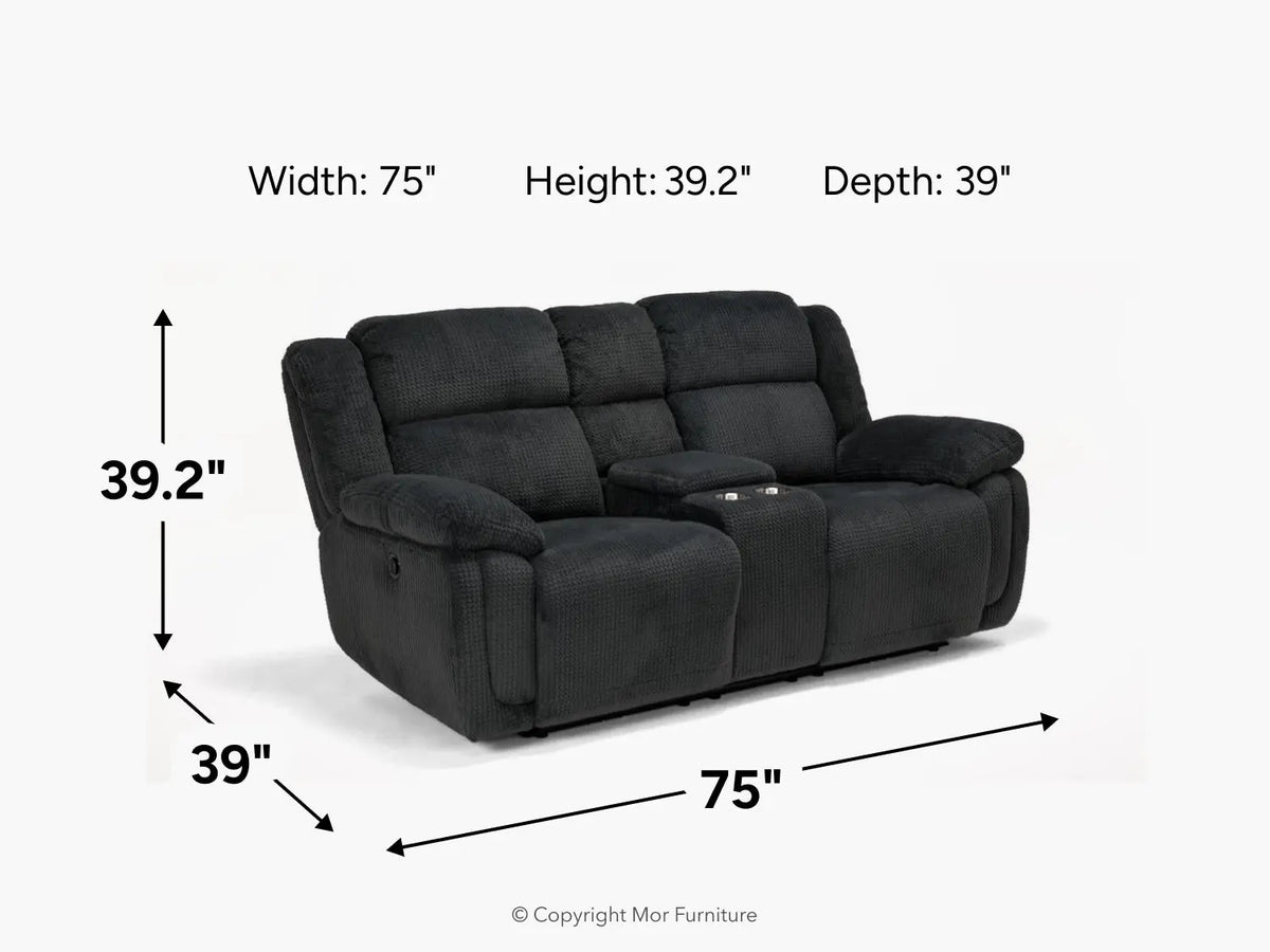 715919685:Jayne Power Console Loveseat,
