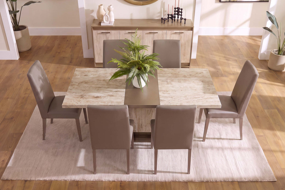 JOECOST04:Jo Dining Table & 8 Chairs, Styled